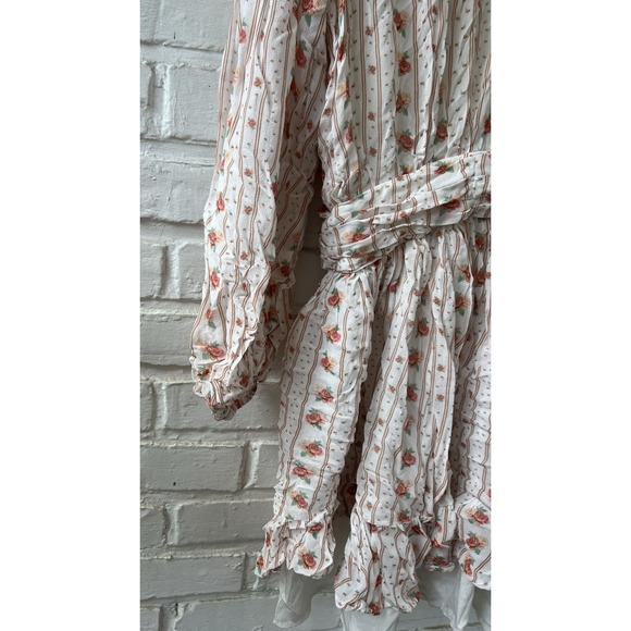 Anthropologie Let Me Be Mock Neck Sheer Floral Print‎ Mini Dress Size Medium - Picture 9 of 10